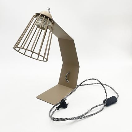 Tischlampe NANDO 1xE27/15W/230V beige