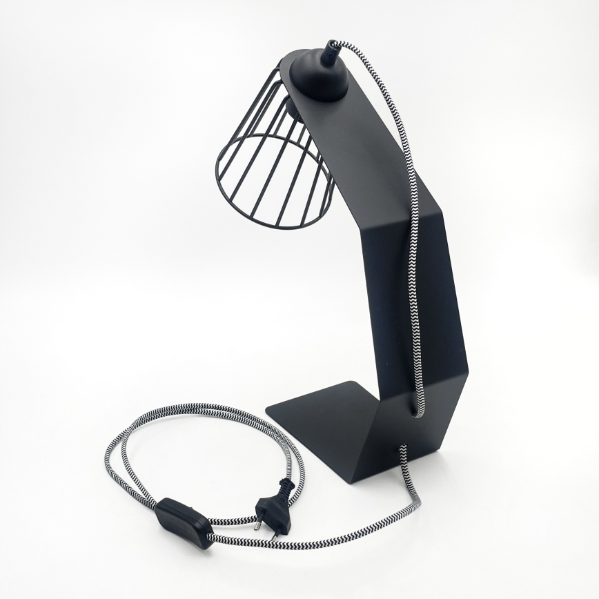 Tischlampe NANDO 1xE27/15W/230V schwarz