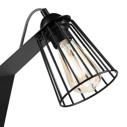 Tischlampe NANDO 1xE27/15W/230V schwarz