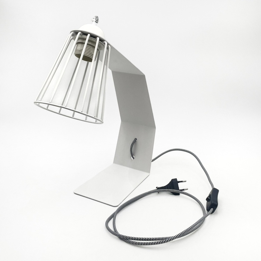 Tischlampe NANDO 1xE27/15W/230V weiß