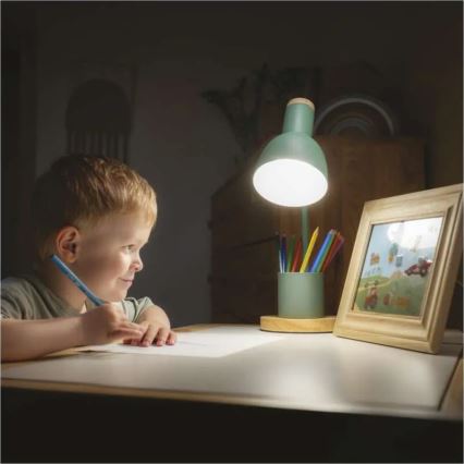 Tischlampe POPPY 1xE27/25W/230V grün