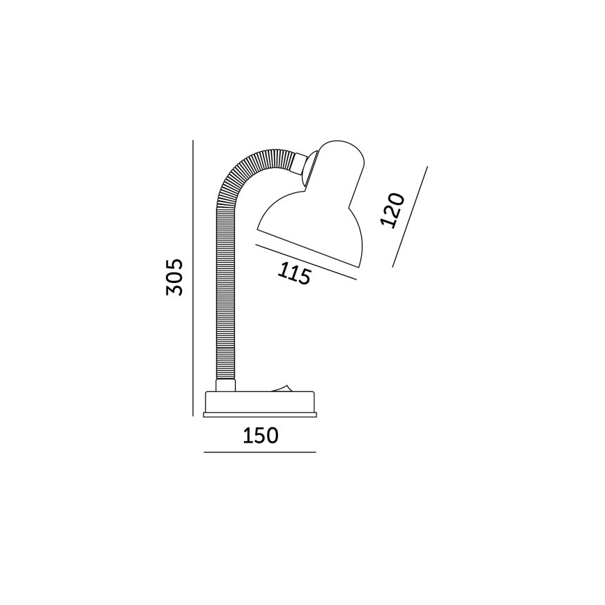 Tischlampe SMIESZEK 1xE27/40W/230V schwarz