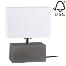 Tischlampe STRONG DOUBLE 1xE27/25W/230V Beton – FSC-zertifiziert