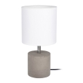 Tischlampe STRONG ROUND 1xE27/25W/230V Beton