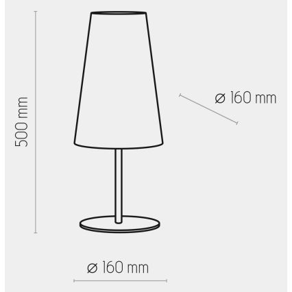 Tischlampe UMBRELLA 1xE27/15W/230V blau
