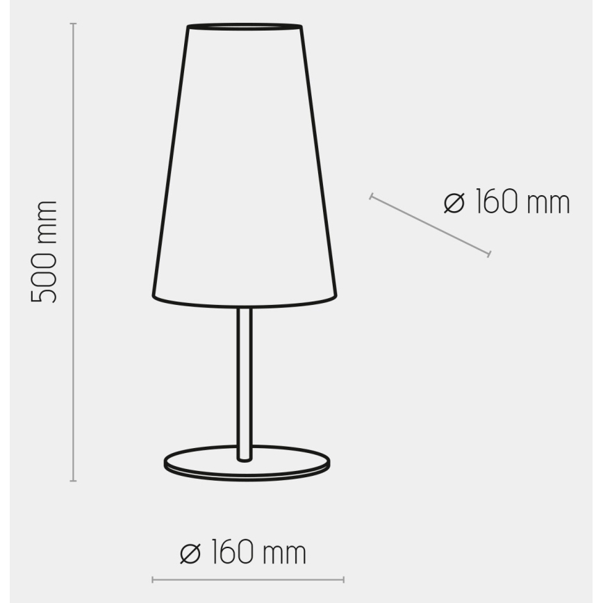 Tischlampe UMBRELLA 1xE27/15W/230V blau