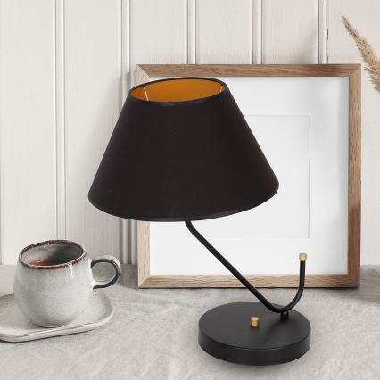 Tischlampe VICTORIA 1xE27/60W/230V schwarz