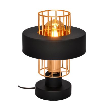 Tischlampe VOLTA 1xE27/15W/230V schwarz/golden