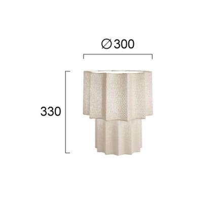 Tischlampe WAVY 1xE27/14W/230V beige
