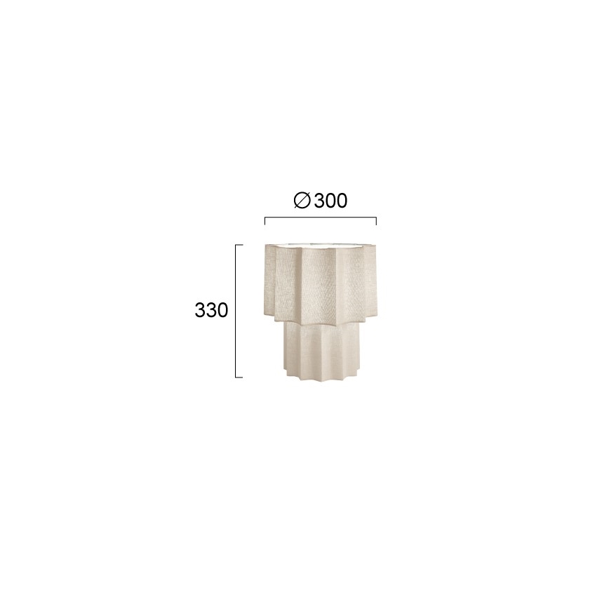 Tischlampe WAVY 1xE27/14W/230V beige