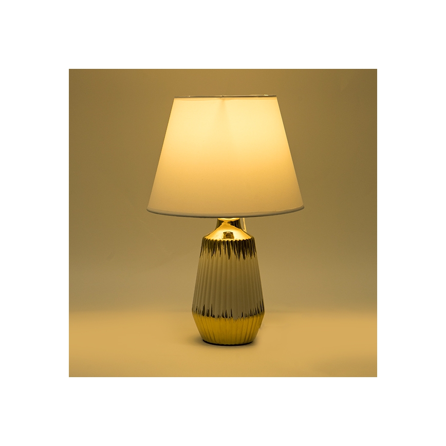 Tischleuchte 1xE14/40W/230V weiß/golden
