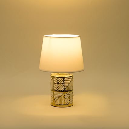 Tischleuchte 1xE14/40W/230V weiß/golden