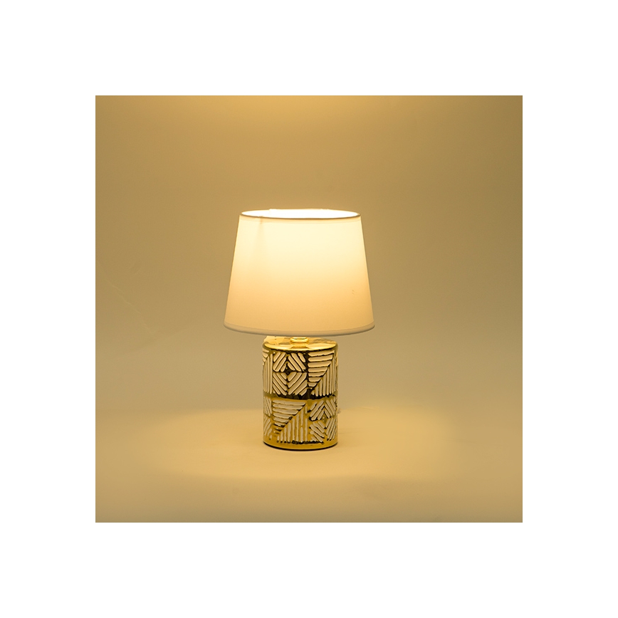 Tischleuchte 1xE14/40W/230V weiß/golden