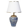 Tischleuchte 1xE27/40W/230V blau/golden