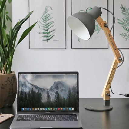 Tischleuchte 1xE27/40W/230V grau