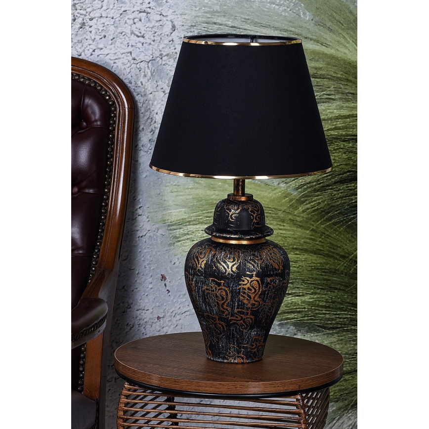 Tischleuchte 1xE27/40W/230V schwarz