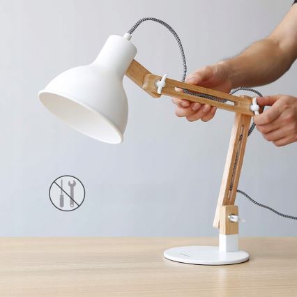 Tischleuchte 1xE27/40W/230V weiß