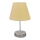 Tischleuchte 1xE27/60W/230V beige/glänzendes Chrom