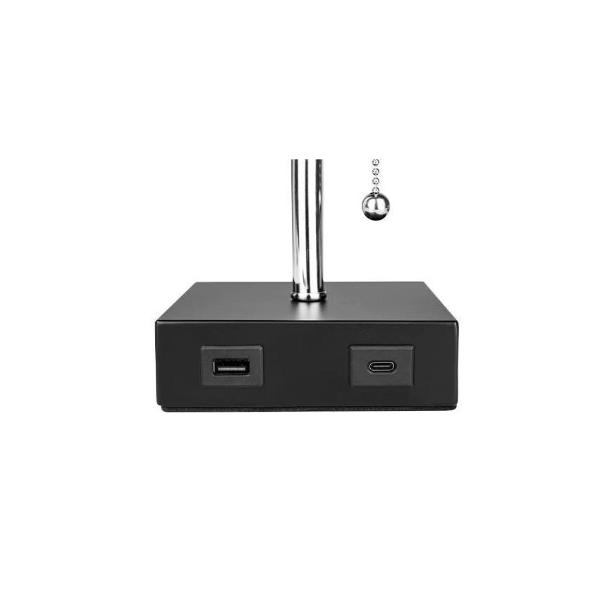 Tischleuchte 1xE27/60W/230V mit USB Ladegerät
