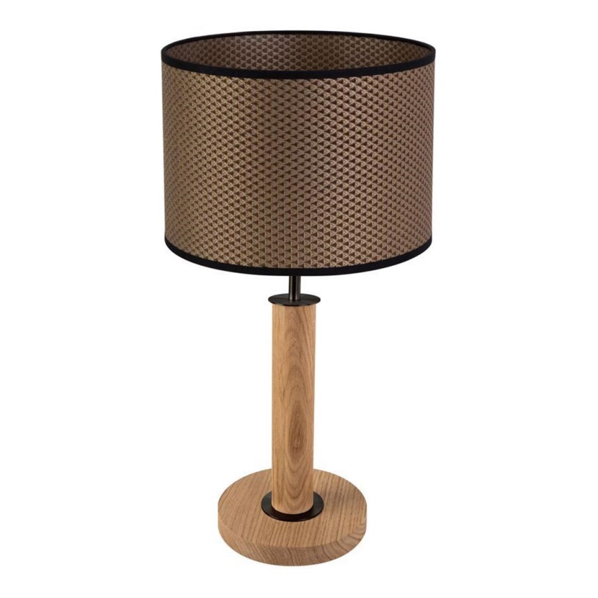 Tischleuchte BENITA 1xE27/60W/230V 48 cm braun/Eiche