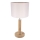 Tischleuchte BENITA 1xE27/60W/230V 48 cm cremefarben/Eiche