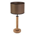 Tischleuchte BENITA 1xE27/60W/230V 61 cm braun/Eiche