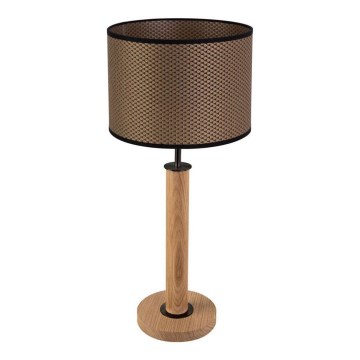 Tischleuchte BENITA 1xE27/60W/230V 61 cm braun/Eiche