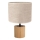 Tischleuchte KRETA 1xE27/25W/230V Eiche/beige Eiche