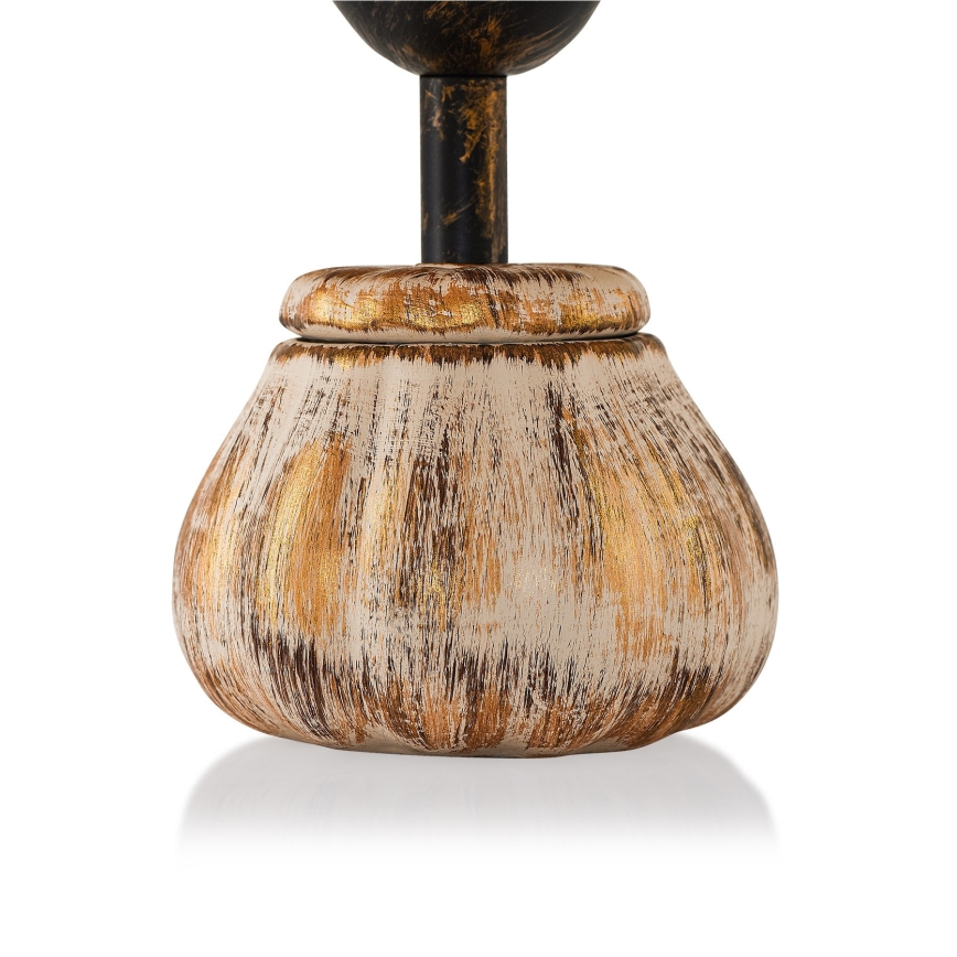 Tischleuchte RAMZES 1xE27/40W/230V creme/gold