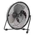 Tischventilator 1,75 W/5 V USB Ø 18 cm schwarz