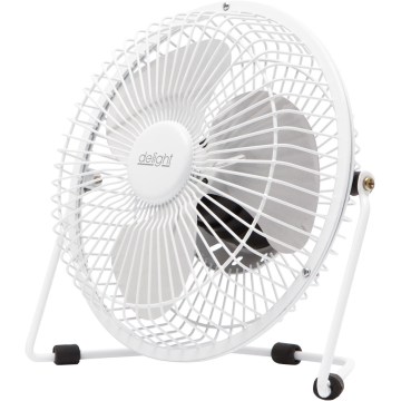 Tischventilator 1,75 W / 5 V USB Ø 18 cm, weiß