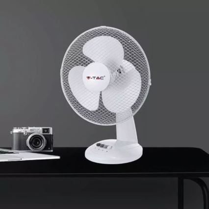 Tischventilator 40W 34cm weiß