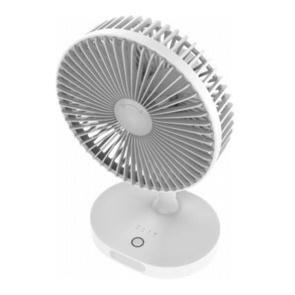 Tischventilator mit Ladefunktion und LED-Lampe 3000mA/3,7V microUSB