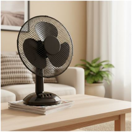 Tischventilator VIENTO, 40 W/230 V, schwarz