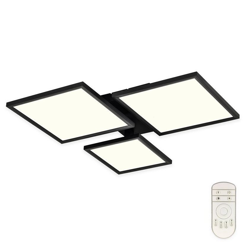 Top Light - Dimmbare LED-Aufbauleuchte MERKUR LED/50W/230V 3000-6500K schwarz + Fernbedienung