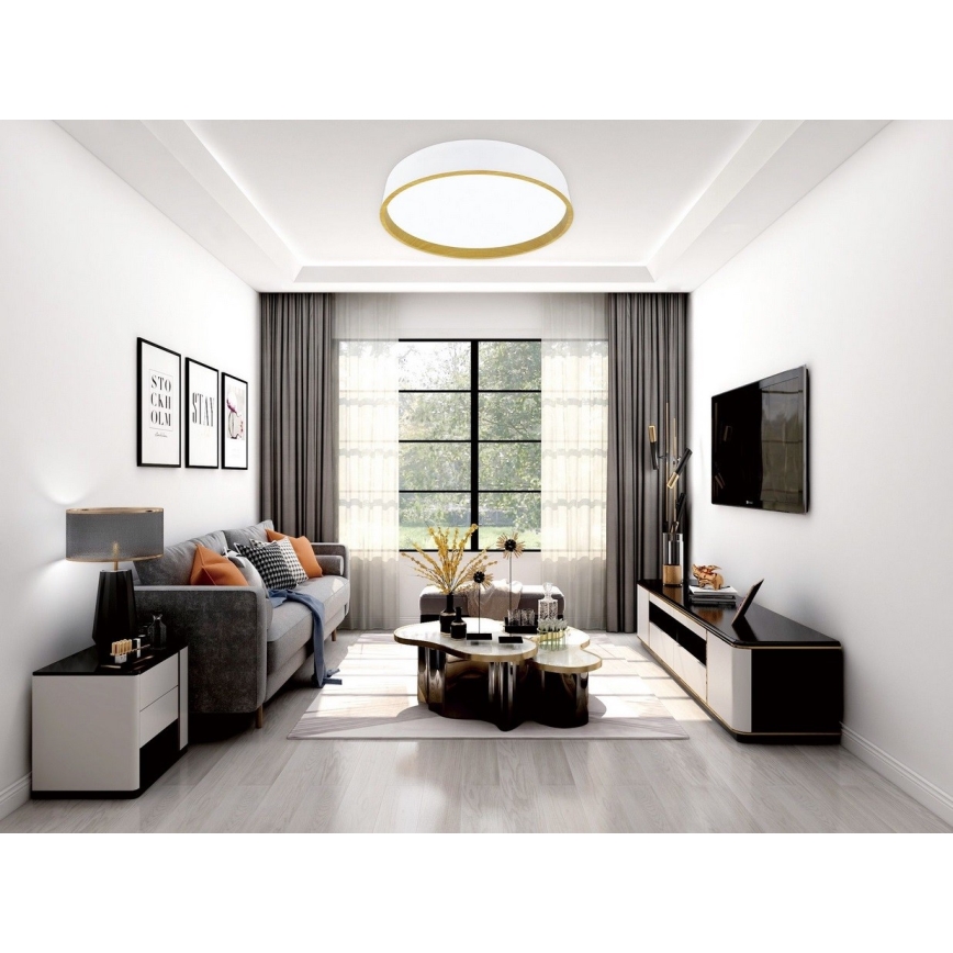 Top Light - Dimmbare LED-Deckenleuchte DEKOR LED/51W/230V d 40 cm 3000-6500K+ Fernbedienung