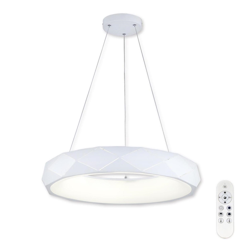 Top Light - Dimmbare LED-Hängeleuchte an Schnur APOLO LED/45W/230V weiß + Fernbedienung