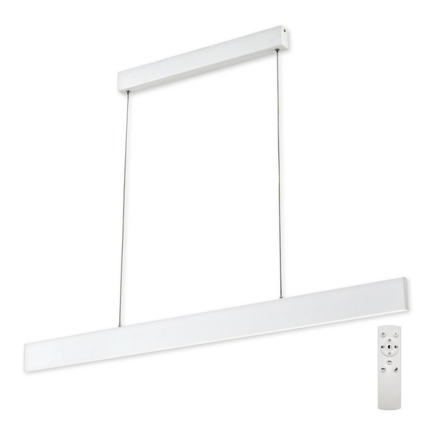 Top Light - Dimmbare LED-Hängeleuchte an Schnur LINE LED/30W/230V weiß + Fernbedienung