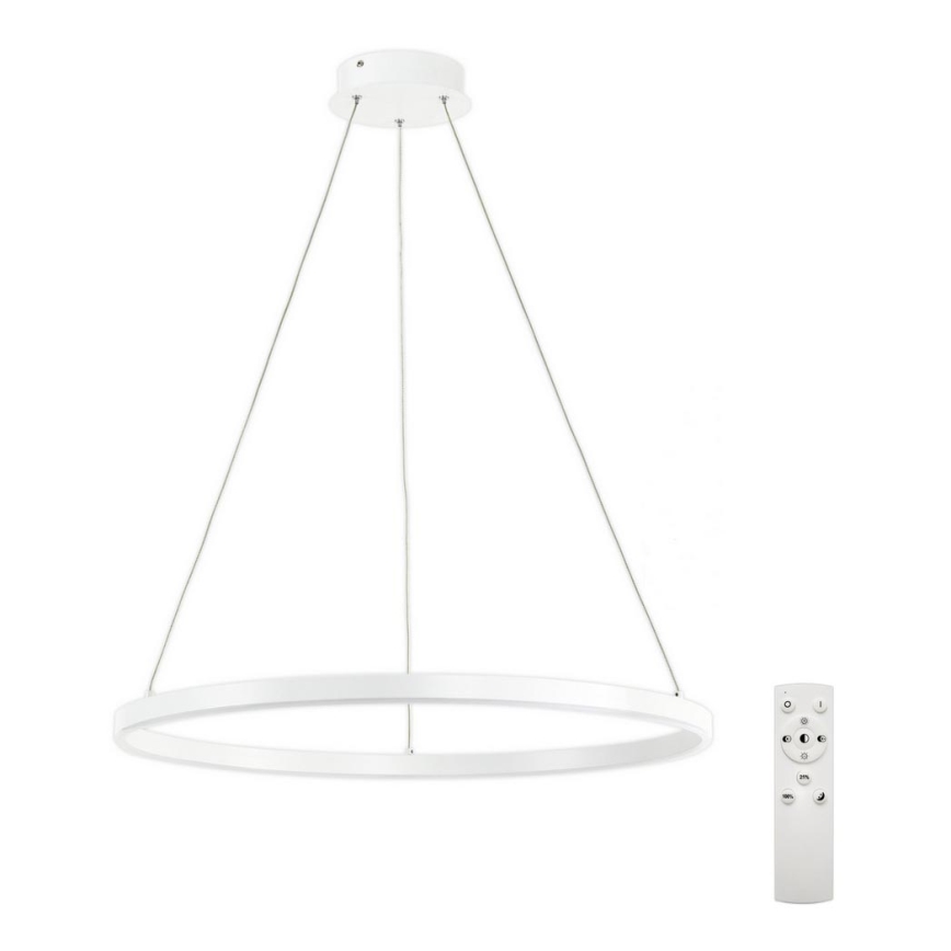 Top Light - Dimmbare LED-Hängeleuchte an Schnur SATURN LED/30W/230V 3000-6500K weiß + Fernbedienung