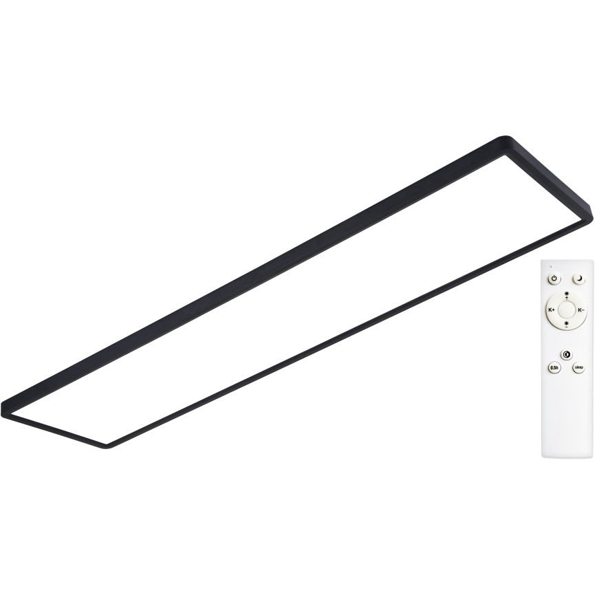 Top Light - Dimmbares LED-Aufbaupanel REVIT LED/70W/230V 3000-6500K 120x30 cm schwarz + Fernbedienung