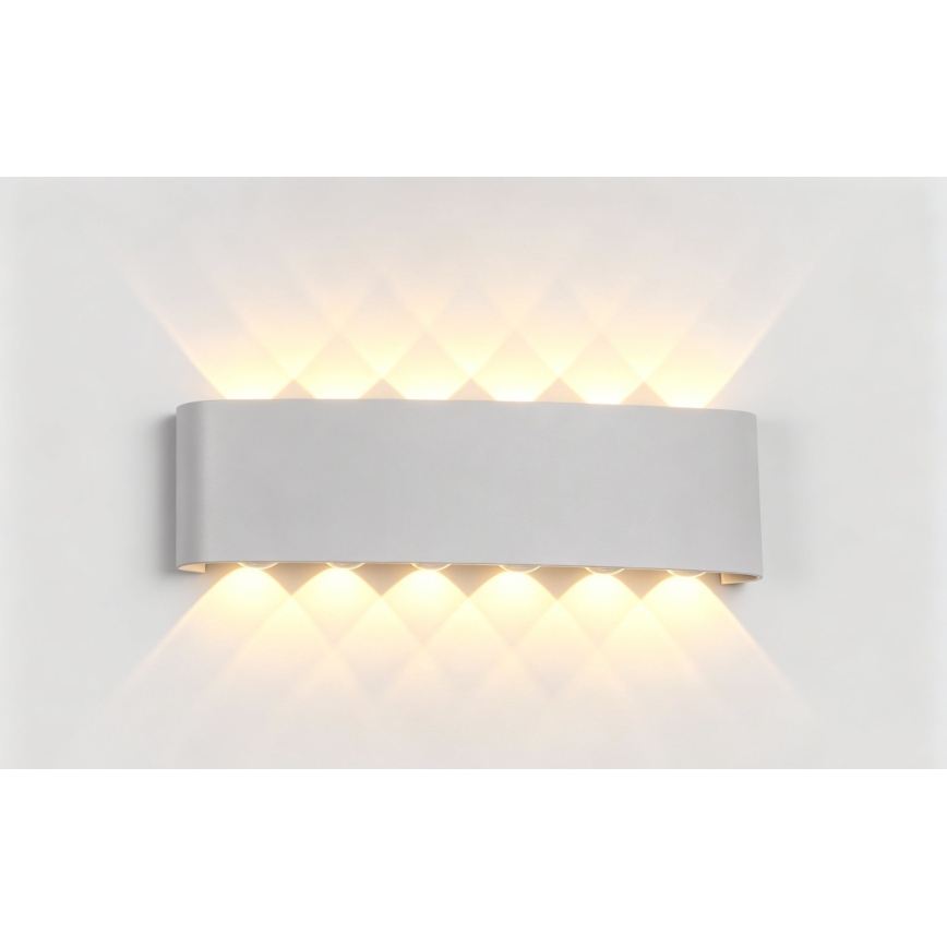 Top Light - LED-Außenwandleuchte RAY LED/10W/230V 3000/4000/6500K IP54 weiß