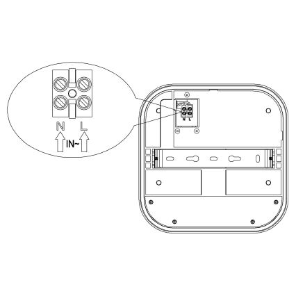 Top Light - LED Außenwandleuchte mit Bewegungs- und Dämmerungssensor BARI LED/20W/230V 4000K IP65