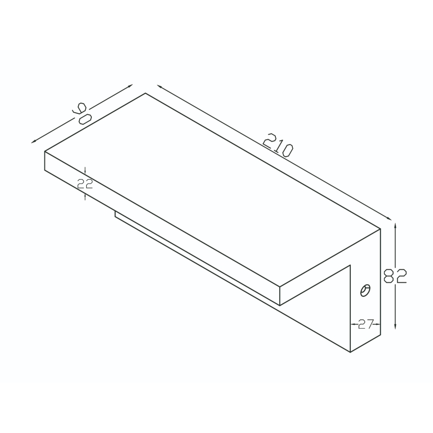 Top Light - LED-Außen-Wandleuchte mit Bewegungsmelder ELON LED/10W/230V 3000/4000/6000K IP54 schwarz