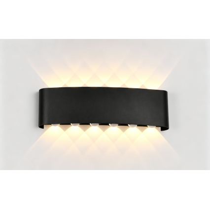 Top Light - LED-Außenwandleuchte RAY LED/10W/230V 3000/4000/6500K IP54 schwarz
