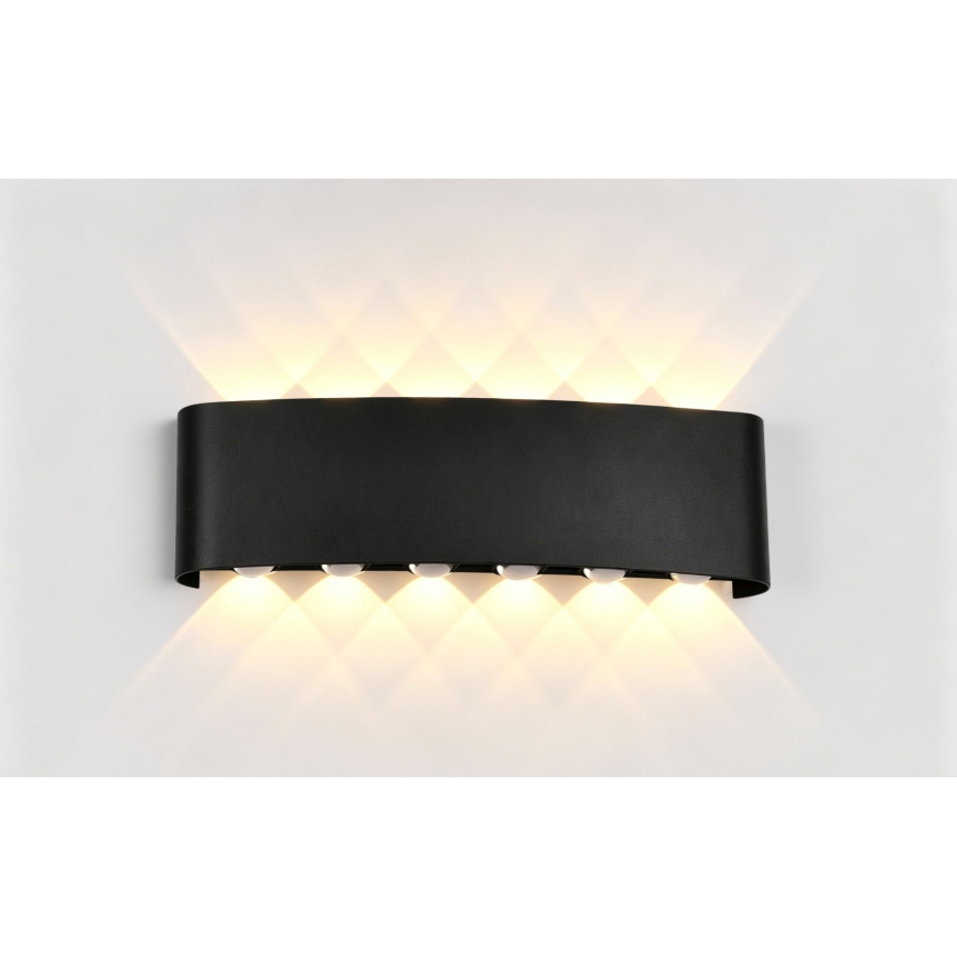 Top Light - LED-Außenwandleuchte RAY LED/10W/230V 3000/4000/6500K IP54 schwarz