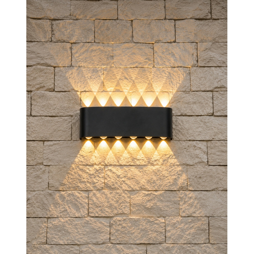 Top Light - LED-Außenwandleuchte RAY LED/10W/230V 3000/4000/6500K IP54 schwarz