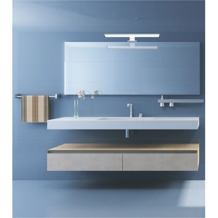 Top Light - LED-Badspiegelleuchte TEXAS LED/8W/230V 3000/4000/6500K IP44 40 cm mattchrom