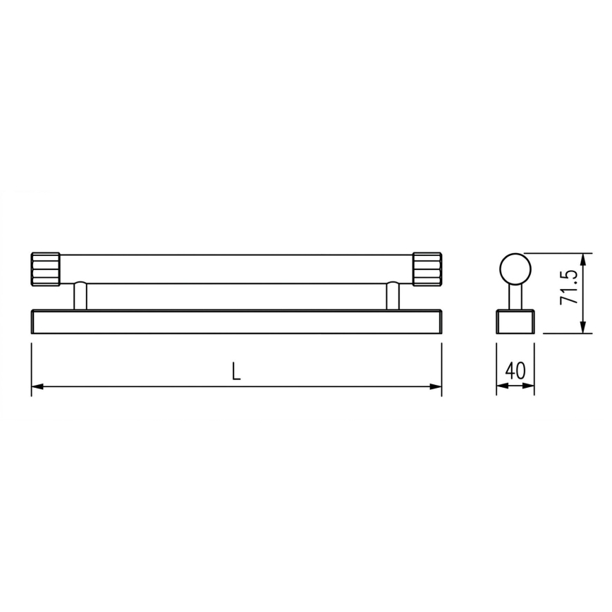 Top Light - LED Badspiegelleuchte TURIA LED/12W/230V 3000/4000/6500K IP44 60 cm glänzender Chrom