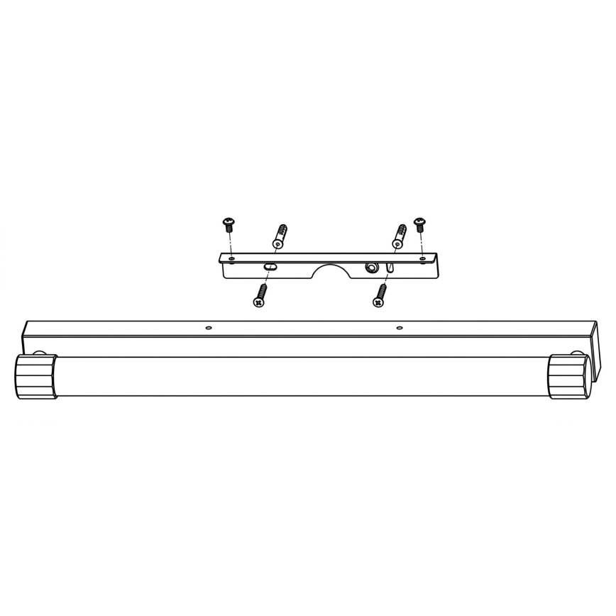 Top Light - LED Badspiegelleuchte TURIA LED/12W/230V 3000/4000/6500K IP44 60 cm glänzender Chrom