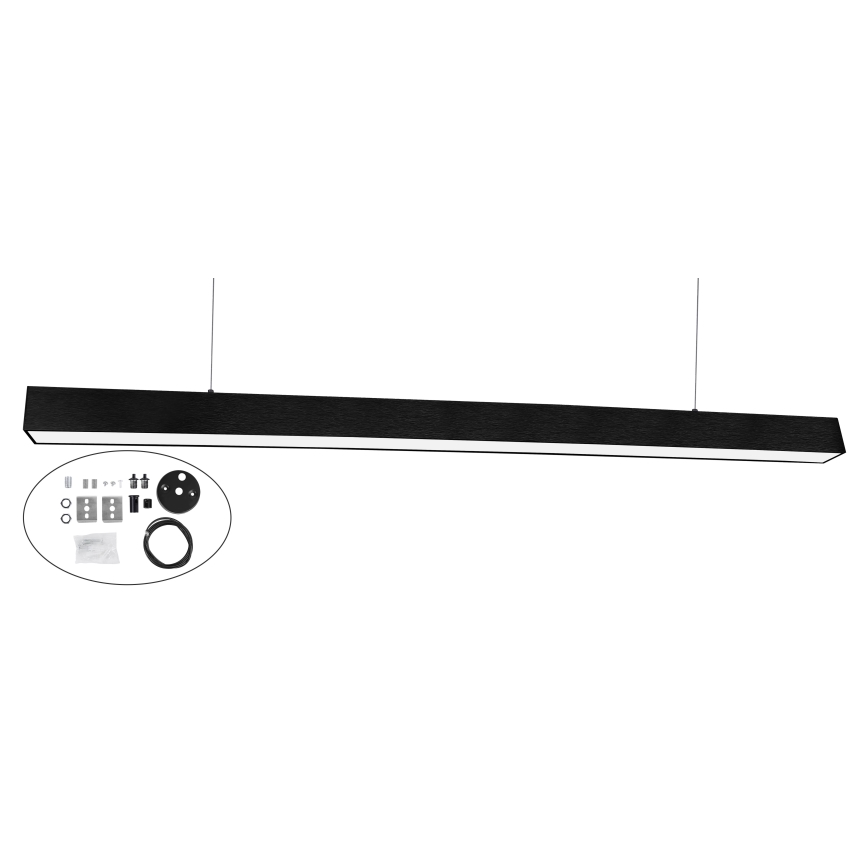 Top Light - LED-Deckenaufbau- und Pendelleuchte HORIZON LED/40W/230V 3000/4000/6500K schwarz